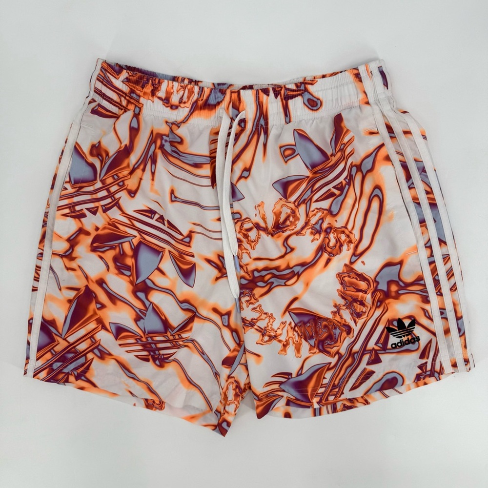⭐️3S All Over Print Adidas Graphic Shorts with Pockets, Streetwear, Swim Running